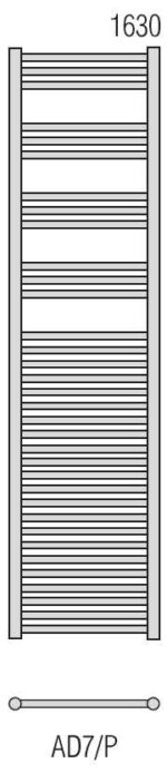 RADECO DORA AD7-400/P 1630X450 egyenes törölköző szárító radiátor 685 WATTOS - Image 5