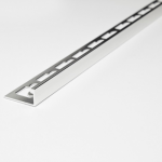 Viarprofil L Szögletes Szálcsiszolt Polírozott Króm Eloxált Alumínium Profil 10 mm X 2.7 M Szögletes élvédő (AL10HBC)