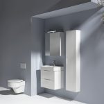 LAUFEN BASE 60 cm tükrös szekrény LED világítással - fényes fehér - Image 3