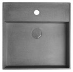 Sapho Quadrado Betonmosdó, Lefolyóval, 46x46cm, Szürke Gránit (AR468) - Image 4