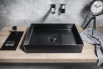 Sapho Aurum Inox Mosdó, 50x35cm, Antracit (AU103) - Image 2