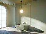 Riho Bilbao 170X80 cm, Szabadon Álló Solid Surface Kád, Moha Zöld - Image 3
