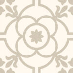 Vives Blomknopp Bone 20X20 cm Gres Padlólap (4Q80)