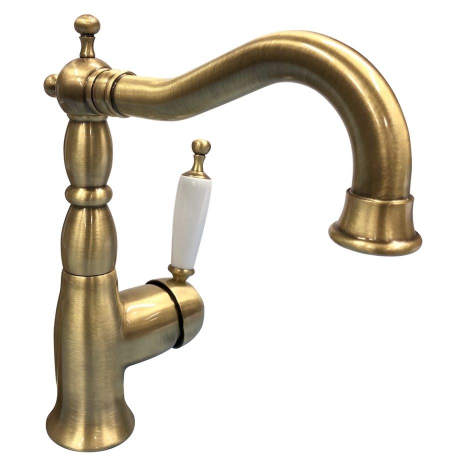 Bugnatese_6313BR.jpg Bugnatese Oxford (6313BR) bronz mosdócsaptelep Kristal fogantyúval - Image 1