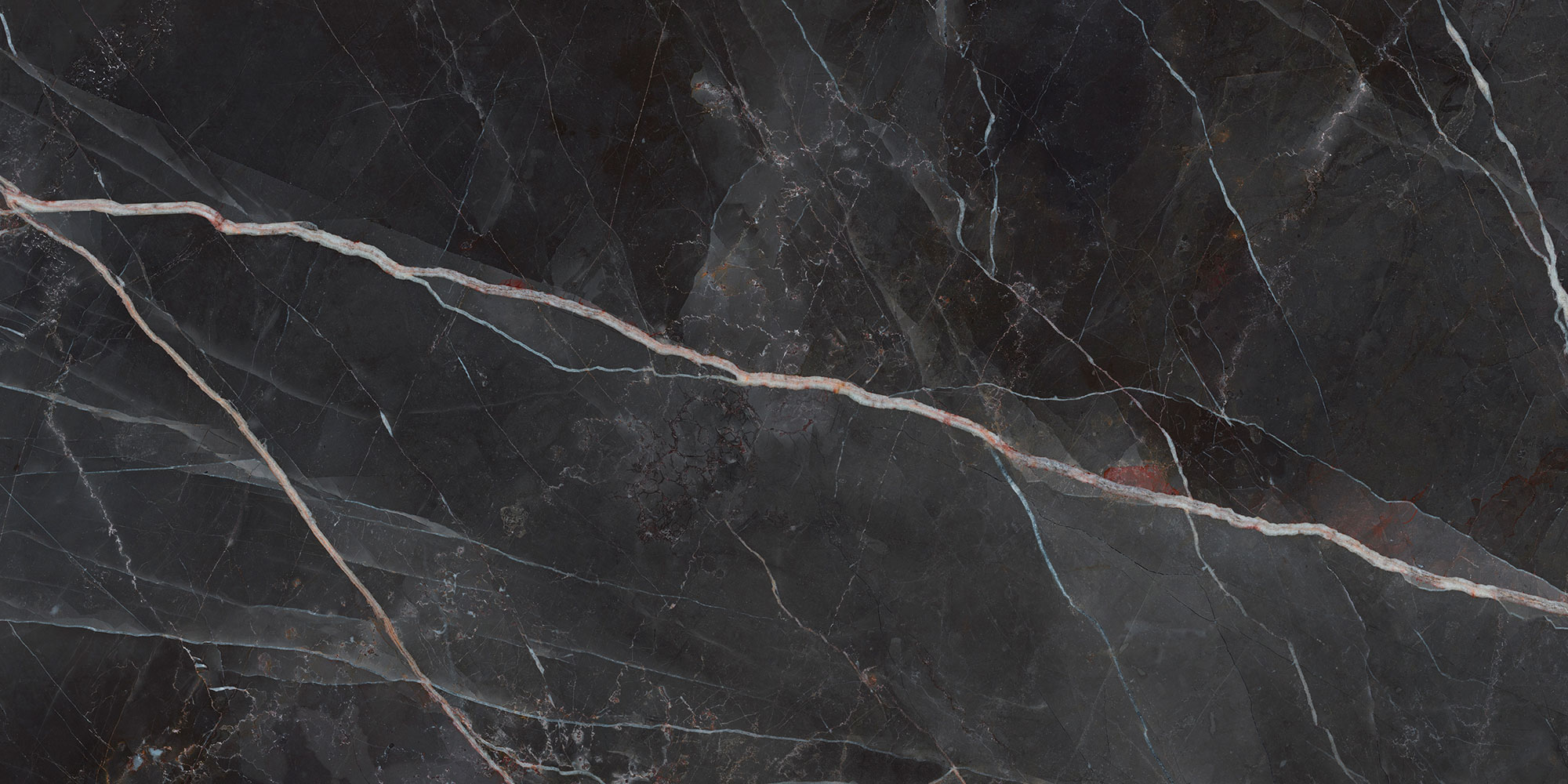 CH03BAL@1 Italgraniti Charm Experience Calacatta Black Lappato 120X60cm Padlólap (CH03BAL) - Image 1