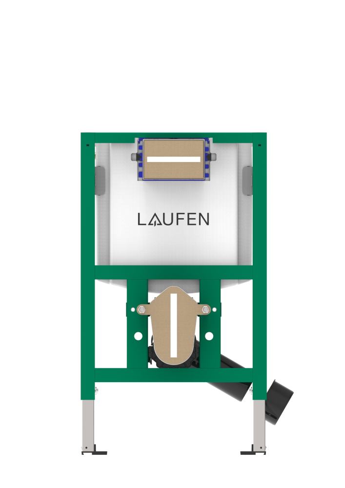 Laufen INEOLINK alacsony (820mm) falba épített keret öblítőtartállyal, fali WC-khez (H9271050000001) - Image 2