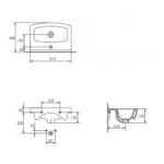 Cersanit Cersania 50 Mosdó (K11-0044) - Image 3