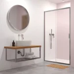 H2O Comfort DWJ toló zuhanyajtó 120cm átlátszó üveggel (18968)