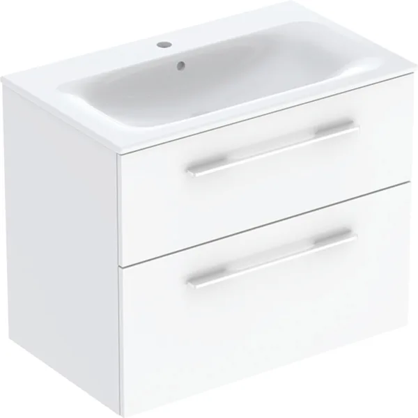 DAS_1506963_20230331_154345 Geberit Selnova square mosdószekrény, keskeny peremű mosdóval, két fiókkal, 80x48cm (501.240.00.1) - Image 1