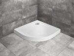 Radaway Doros Stone A 80x80 cm íves, akril zuhanytálca, előlappal , ajándék szifonnal,  - Fehér (SDRA8080-05-04S)