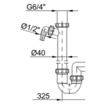 Blanco Bűzelzáró Csőszifon 40-Es (E137240) - Image 2