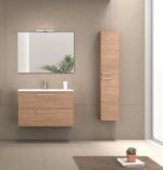 Bannio Easy 80-es fürdőszobabútor fali- sandy walnut színben (73003-k) - Image 3