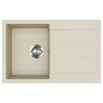 EVIDO Cubo 45S gránit mosogató 780 x 500 mm - Bézs (105528)