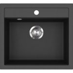 Evido Quadro 6 mosogatótálca 562 x 510mm 1 medencés - Antracit (105542)