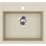 Evido Quadro 6 mosogatótálca 562 x 510mm,1 medencés - Bézs (105540)