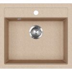 Evido Quadro 6 mosogatótálca 562 x 510mm ,1 medencés  - Avena (105723)