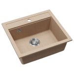 Evido Quadro 6 mosogatótálca 562 x 510mm ,1 medencés  - Avena (105723) - Image 2