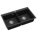 Evido Quadro 9 mosogatótálca 860x510 mm ,2 medencés  - Antracit (105545) - Image 3