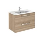 Bannio Easy 80-es fürdőszobabútor fali- sandy walnut színben (73003-k) - Image 4