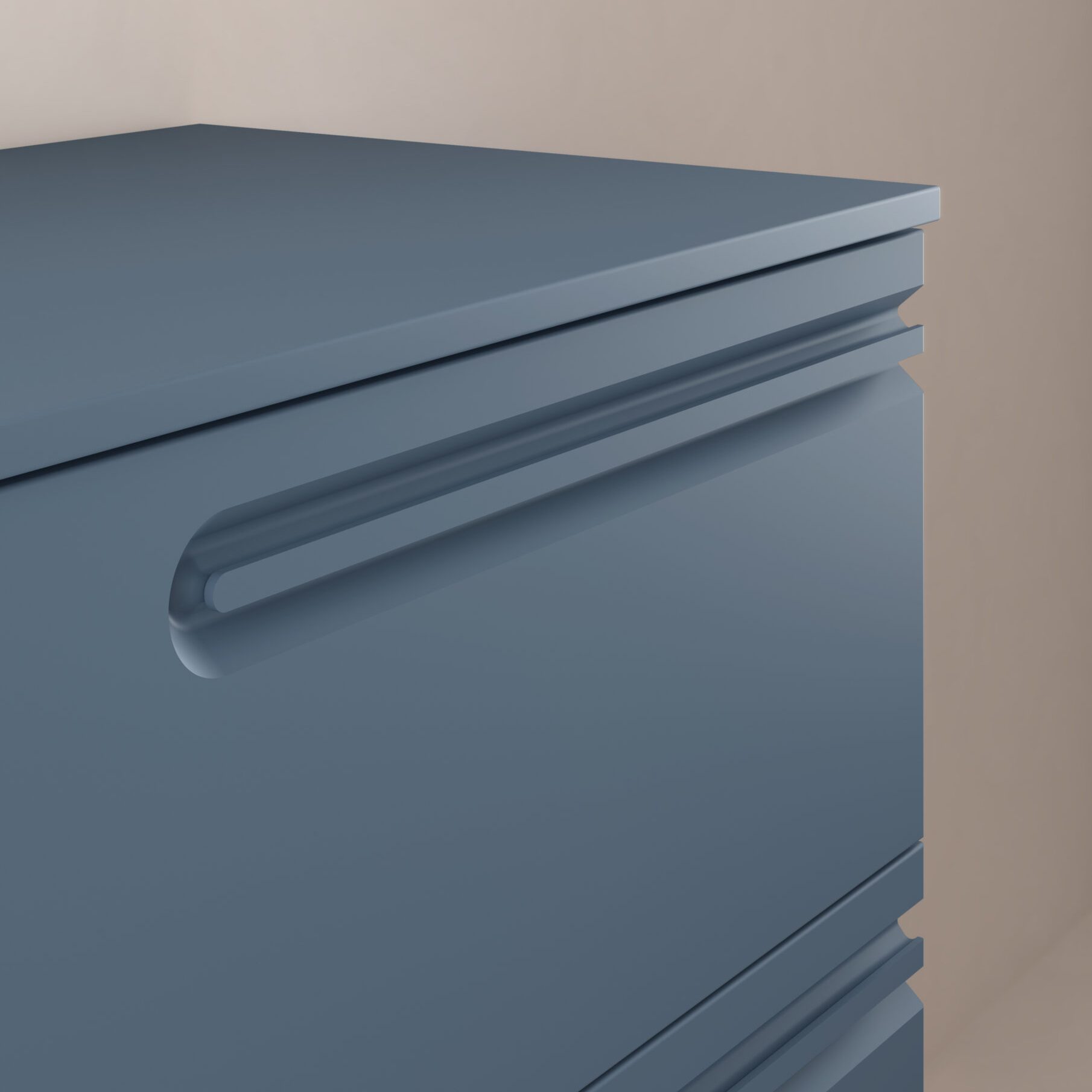 Econic_Tirador_AzulVapor-scaled-1.jpg Royo Econic alsószekrény 2 fiókos, 100 cm, - vapor blue (128958) - Image 1