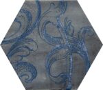 Cir Fuoritono Es.S/6 Fuoridamas.Blu Decor 24X27,7 cm Dekor csempe (1073735) - Image 6