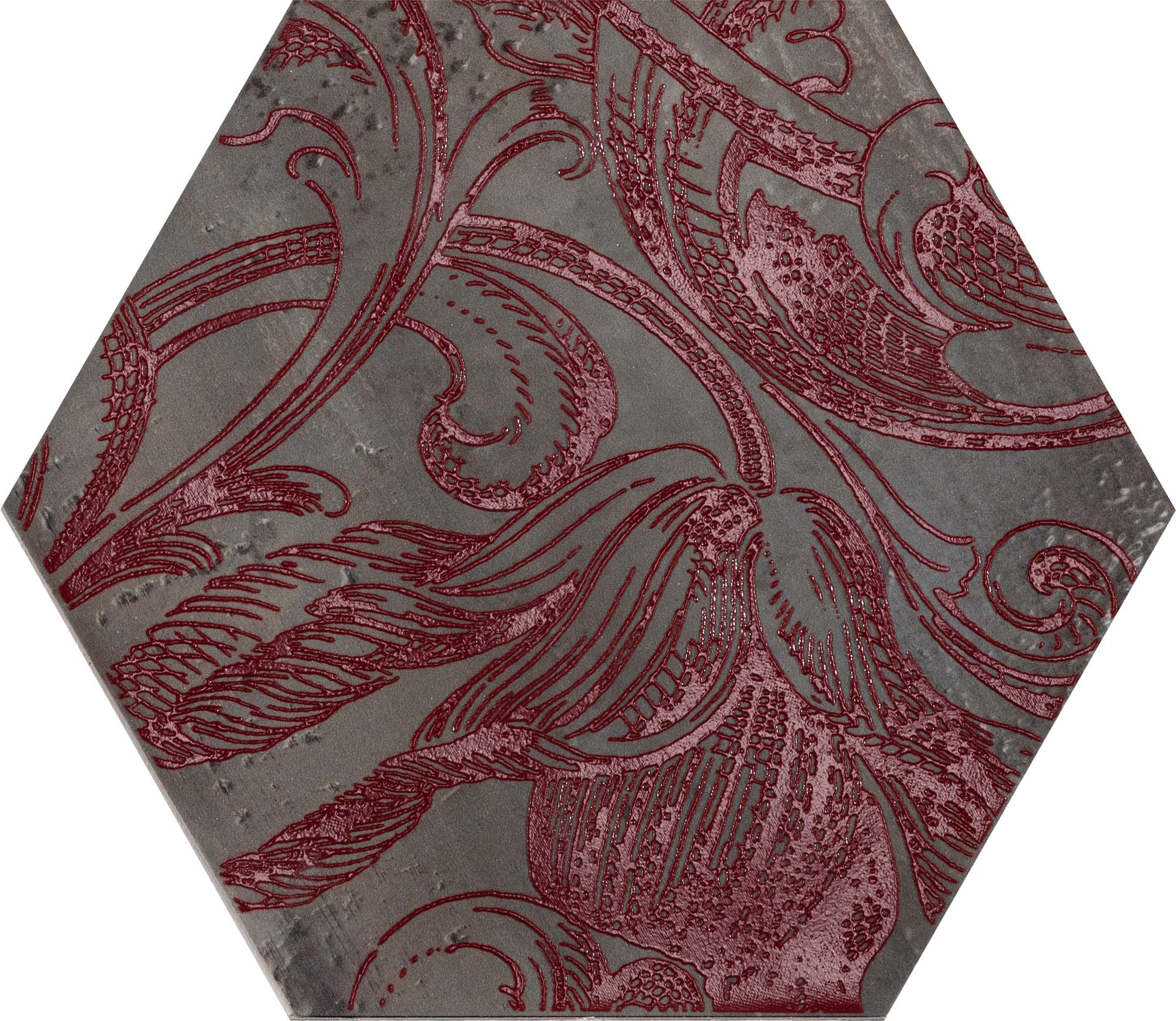 FUORIDAMASCO ROSSO 6 Cir Fuoritono Es.S/6 Fuoridamasco Rosso Decor 24X27,7 cm Dekor csempe (1073737) - Image 1