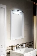 Aqualine Favolo keretes tükör, 60x80cm, matt fehér (FV060) - Image 3