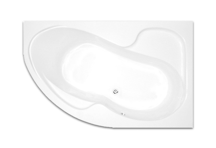 Fortuna-balos-aszimmetrikus-kad-felulnezet H2O Fortuna Akril Kád 150X100 Jobbos (12029) - Image 1