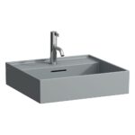 LAUFEN Kartell 50×46 cm SaphirKeramik mosdó - matt grafit