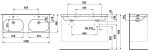 Laufen Lua dupla mosdó 120x46cm  - Egy csaplyukkal, középen, túlfolyó nélkül (H8140810001561) - Image 3