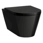 Laufen Kartell Fényes Fekete Perem Nélküli Fali WC (H8203370200001)