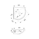 Cersanit Sigma 30 Egy Lyukas Sarokmosdó (K11-0013) - Image 2