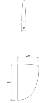 Cersanit Vizelde Elválasztófal (K11-0031) - Image 2