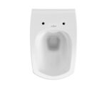 Cersanit Carina Perem Nélküli Fali WC Mélyöblítésű + WC-Ülőke Lecsapodásgátlós, Könnyen Levehető (K701-033) - Image 2