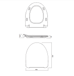 Cersanit Parva Vékonyított, Lecsapódásgátlós, Könnyen Levehető WC-Ülőke (K98-0136) - Image 3