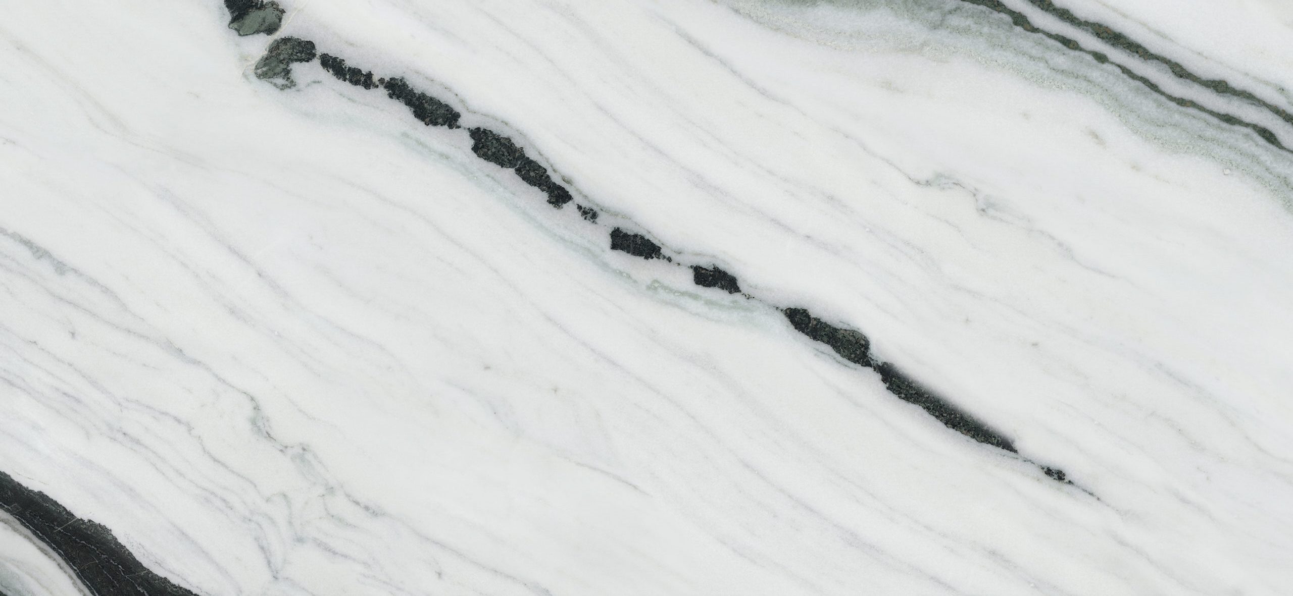 MWV6XML@1 Italgraniti Lux Experience Panda White Vc Lappato Sq. 6mm 120X280cm Nagytáblás burkolat, Padlólap (MWV6XPL) - Image 1