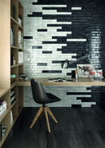 Viva Metallica Metalbrick Black Lux 6X24 cm Fali csempe (EJA7) - Image 3