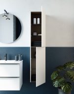 Royo Mio Compact függesztett magasszekrény 2 ajtós balos,  160x36,5 cm - matt sand (126723) - Image 2