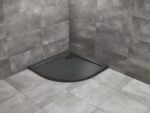 Radaway Doros Stone A 90x90 cm akril zuhanytálca, ajándék szifonnal,  - Fekete (SDRA9090-01-54S)