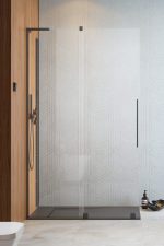 Radaway Furo SL Walk-in Zuhanyfal Tolóajtóval, Átlátszó Üveggel Balos, Szálcsiszolt Fegyvermetál színű profillal,  - 110 (10306588-92-01L)