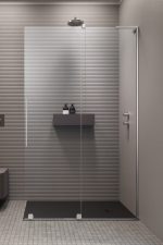 Radaway Furo SL Walk-in Zuhanyfal Tolóajtóval, Átlátszó Üveggel Jobbos, Króm színű profillal,  - 120 (10306638-01-01R)