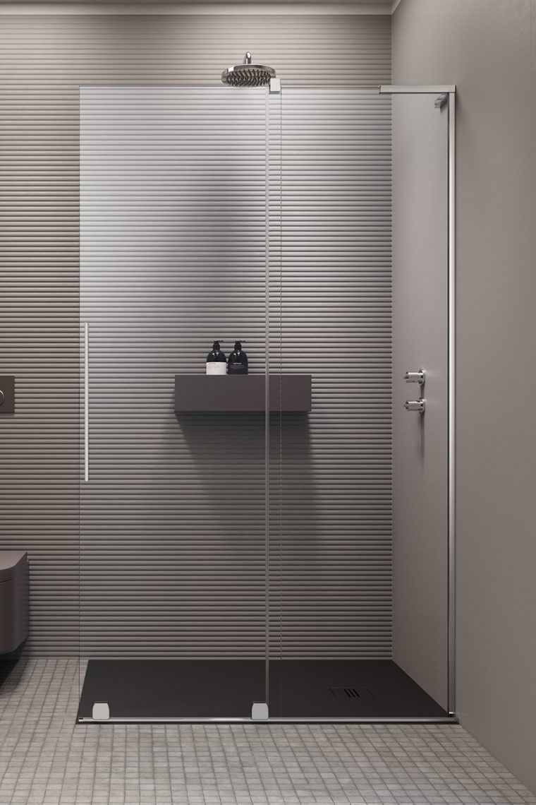 Radaway-Furo-SL-Walk-in-kadr-760x1140_jobb.jpg Radaway Furo SL Walk-in Zuhanyfal Tolóajtóval, Átlátszó Üveggel Jobbos, Króm színű profillal, - 120 (10306638-01-01R) - Image 1