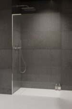 Radaway Modo SL II Walk-In Zuhanyfal Átlátszó Üveggel Balos, Króm színű profillal,  - 65x200 cm  (10319065-01-01L)