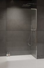 Radaway Modo SL II Walk-In Zuhanyfal Átlátszó Üveggel Jobbos, Króm színű profillal,  - 80x200 cm  (10319084-01-01R)