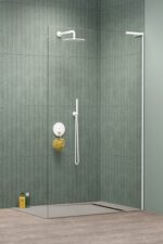 Radaway Modo SL II Walk-In Zuhanyfal Átlátszó Üveggel Jobbos, Matt Fehér színű profillal,  - 100 (10319104-04-01R)
