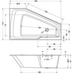 Riho Rethink Space akril kád Pop-up le-és túlfolyóval - Balos, 180x110 cm  (B116001005) - Image 8