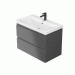 Cersanit Moduo 80x45 cm alsószekrény- anthracite- mosdóval - lapraszerelt (s801-487-dsm) - Image 3