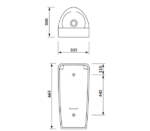 Cersanit Crea Hátsó Vízbekötésű Vizelde (S701-357) - Image 4