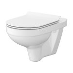 Cersanit Zip "Nyitott Peremes" Fali WC Mélyöblítésű + Vékonyított, Durolplast, Antibakteriális, Könnyen Levehető WC-Ükőke