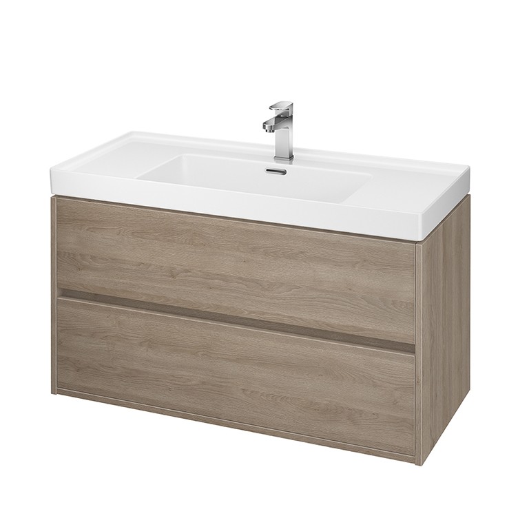 S801-290 Cersanit Crea 100 x 45 cm tölgy alsószekrény mosdóval (s801-290) - Image 1